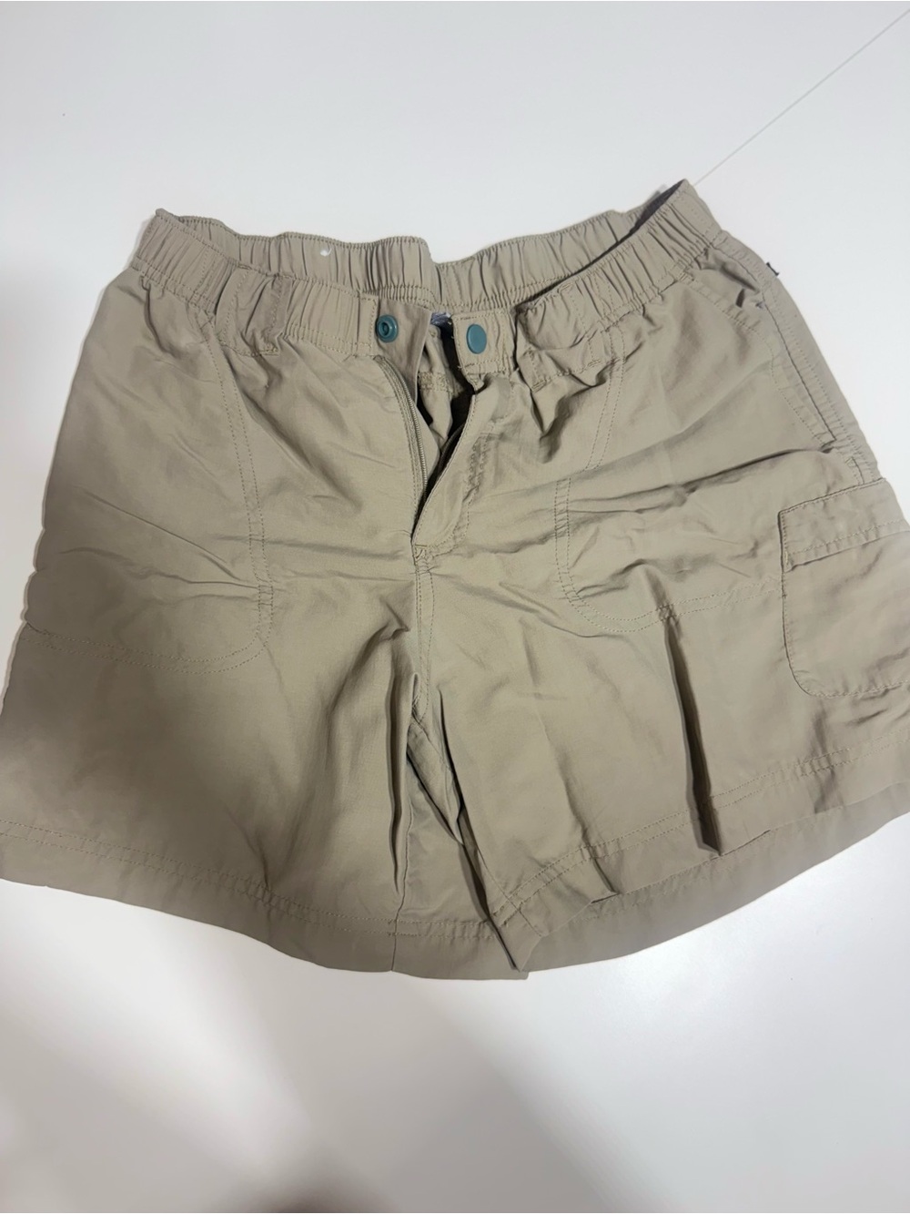 Columbia Men's Tan Elastic Waist Cargo Shorts